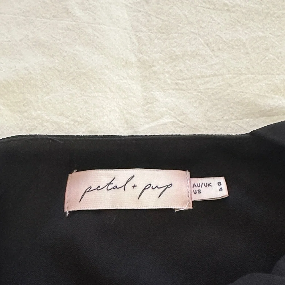 Petal & Pup Hyatt Black Midi Dress - Picture 2 of 4